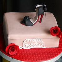 Louis Vuitton & Christian Louboutin Cake. #cake #cakesmith…