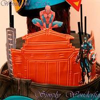 Little David's superhero cake