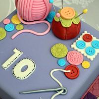Sewing Inspired cake