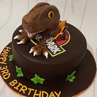 Jurassic Park Dinosaur Cake 