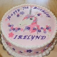 Unicorn Head Birthday Cake