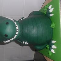 3D Dinosaur cake