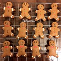 Gingerbread men and reindeer 