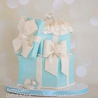 Tiffany box Engagement Cake 