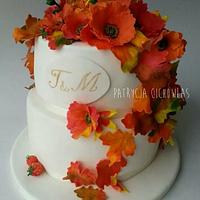 fall wedding cake