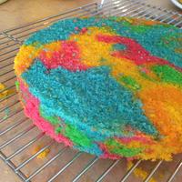 Hungry Caterpillar rainbow cake