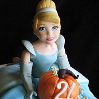 Cinderella 4th Birthday Cake