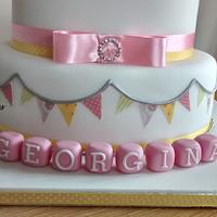 Christening cake for Georgina x