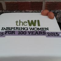 Women's Institute Centenary cake - Great Bowden celebrate