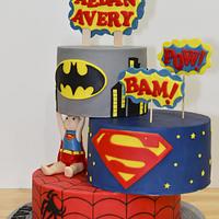 Super Kid "Defying Gravity" Cake