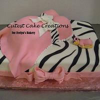 Zebra Belly cake