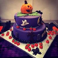 Halloween birthday cake