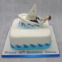 Lazer sailing cake