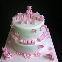 Christening Cake - Pretty & cute