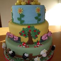 farm yard cake