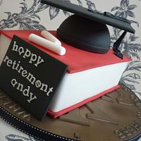 Headmaster retirement cake