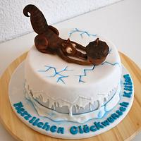 Ice Age Birthday Cake - Scrat and the nut