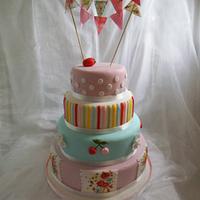 Cath Kidston inspired Wedding Cake