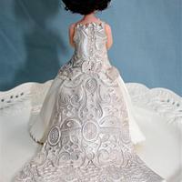Mini Wedding Doll Cake