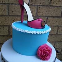 heel shoe cake