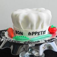 3D Chef's hat cake