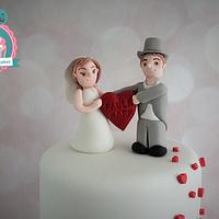 Valentine Wedding cake