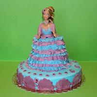 Barbie elegant cake