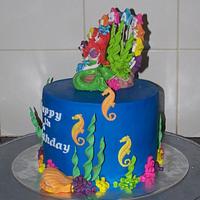 Little Mermaid cake