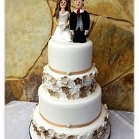 Wedding cake for Miriam and Josele!!!!
