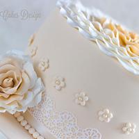 A 20th wedding anniversary cake