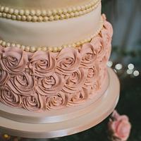 Wedding cake by The Little Cupcakery