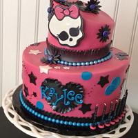 Monster High Topsy Turvy Cake