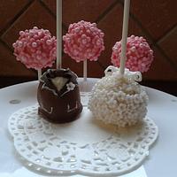 Cake pops for the wedding party