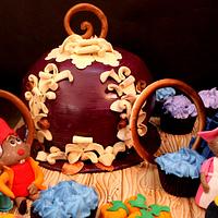 Cinderella carriage cake 