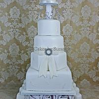 Diamante wedding cake