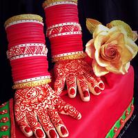 Indian Wedding Theme Cake 