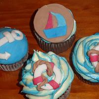 nautical cupcakes 