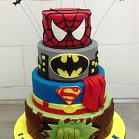 Super heroes Cake