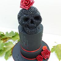 HALLOWEEN cake with skull