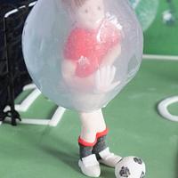 Bubble Football Cake!