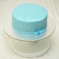 Simple blue cake