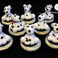 Dalmatian & matching cupcakes