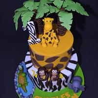 Safari Themed Cake