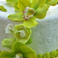 orchids cake