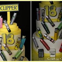 Clipper and Zippo cake