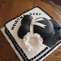 Analy's Little Black Dress baby shower cake