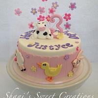Farm Animal Birthday cake