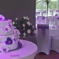 Vanda Orchid Wedding Cake