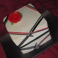 Small wedding renewal cake