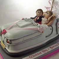Bumper Car Wedding Cake